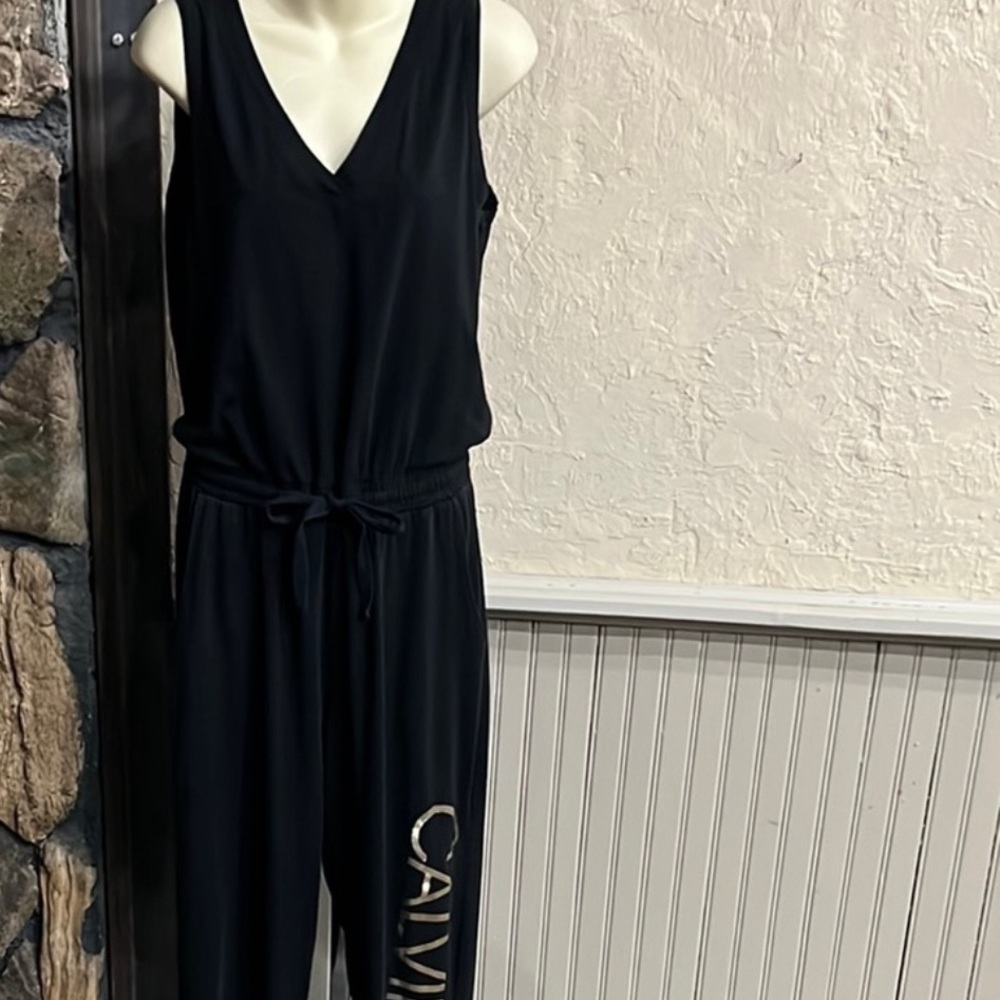 Calvin Klein Black Sleeveless Jumpsuit